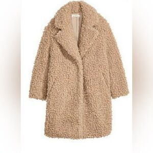 Cozy Tan Teddy Coat